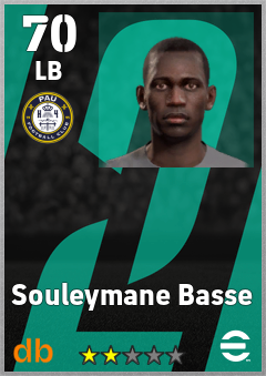 Souleymane Basse — LB, OVR 70, MAX 70