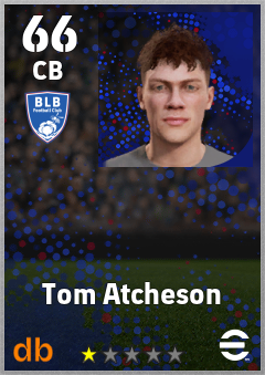 Tom Atcheson — CB, OVR 66, MAX 66