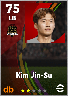 Kim Jin-Su — LB, OVR 75, MAX 75