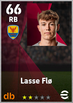 Lasse Flø — RB, OVR 66, MAX 66