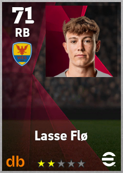 Lasse Flø — RB, OVR 71, MAX 71