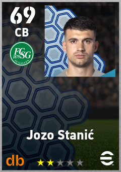 Jozo Stanić — CB, OVR 69, MAX 69