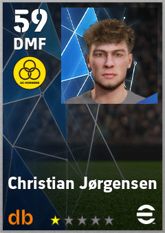 Christian Jørgensen — DMF, OVR 59, MAX 59