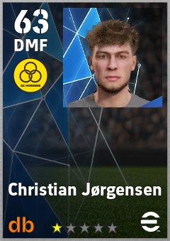Christian Jørgensen — DMF, OVR 63, MAX 63