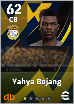 Yahya Bojang — CB, OVR 62, MAX 62