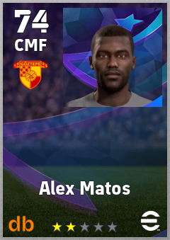 Alex Matos — CMF, OVR 74, MAX 74