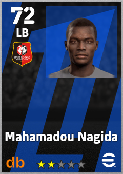 Mahamadou Nagida — LB, OVR 72, MAX 72