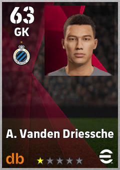 A. Vanden Driessche — GK, OVR 63, MAX 63