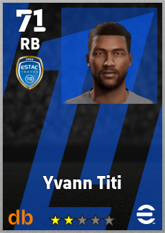 Yvann Titi — RB, OVR 71, MAX 71