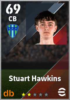 Stuart Hawkins — CB, OVR 69, MAX 69