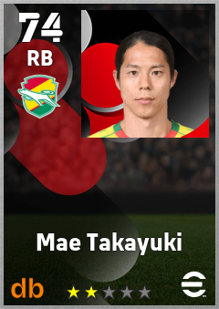 Mae Takayuki — RB, OVR 74, MAX 74