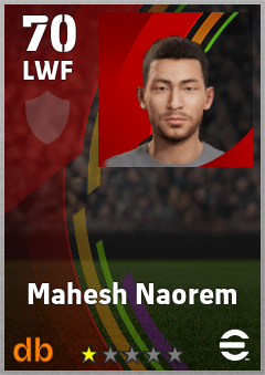 Mahesh Naorem — LWF, OVR 70, MAX 70