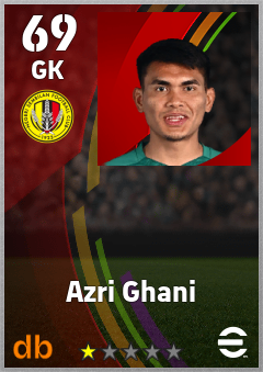 Azri Ghani — GK, OVR 69, MAX 69