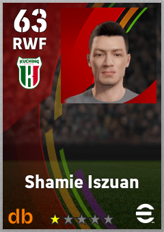 Shamie Iszuan — RWF, OVR 63, MAX 63