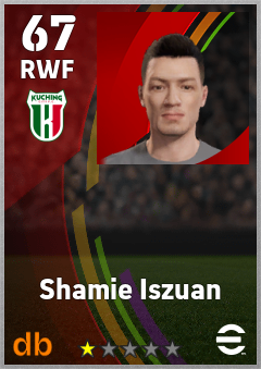 Shamie Iszuan — RWF, OVR 67, MAX 67