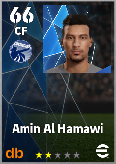Amin Al Hamawi — CF, OVR 66, MAX 66