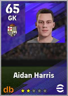 Aidan Harris — GK, OVR 65, MAX 65