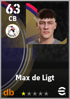 Max de Ligt — CB, OVR 63, MAX 63