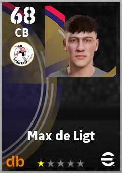 Max de Ligt — CB, OVR 68, MAX 68