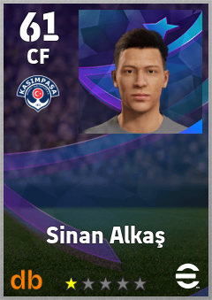 Sinan Alkaş — CF, OVR 61, MAX 61