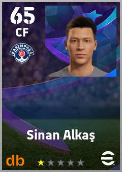 Sinan Alkaş — CF, OVR 65, MAX 65