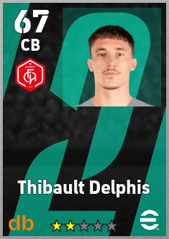 Thibault Delphis — CB, OVR 67, MAX 67