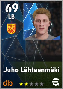 Juho Lähteenmäki — LB, OVR 69, MAX 69