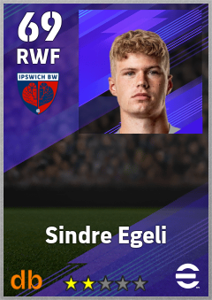 Sindre Egeli — RWF, OVR 69, MAX 69