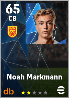 Noah Markmann — CB, OVR 65, MAX 65