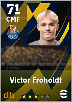 Victor Froholdt — CMF, OVR 71, MAX 71