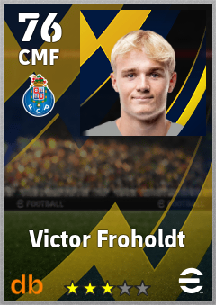 Victor Froholdt — CMF, OVR 76, MAX 76