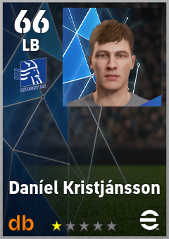 Daníel Kristjánsson — LB, OVR 66, MAX 66