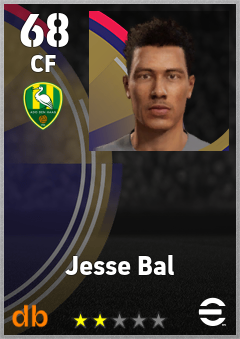 Jesse Bal — CF, OVR 68, MAX 68