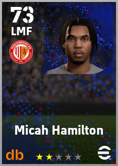 Micah Hamilton — LMF, OVR 73, MAX 73