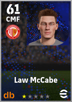 Law McCabe — CMF, OVR 61, MAX 61
