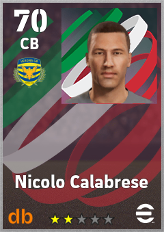 Nicolo Calabrese eFootball player card