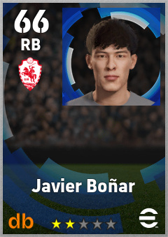 Javier Boñar — RB, OVR 66, MAX 66