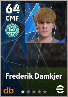 Frederik Damkjer — CMF, OVR 64, MAX 64