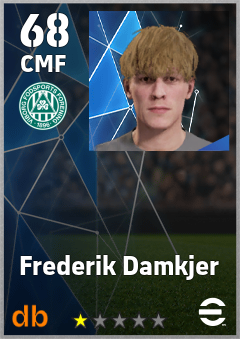 Frederik Damkjer — CMF, OVR 68, MAX 68