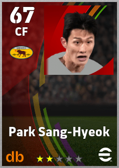 Park Sang-Hyeok — CF, OVR 67, MAX 67