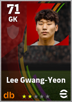 Lee Gwang-Yeon eFootball player card