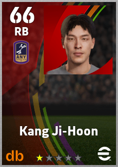 Kang Ji-Hoon — RB, OVR 66, MAX 66