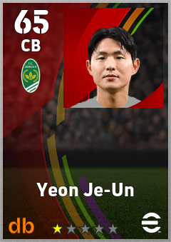 Yeon Je-Un — CB, OVR 65, MAX 65