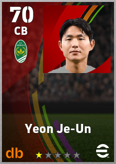 Yeon Je-Un eFootball player card
