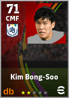 Kim Bong-Soo — CMF, OVR 71, MAX 71