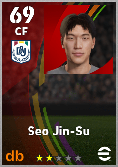 Seo Jin-Su — CF, OVR 69, MAX 69