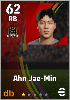 Ahn Jae-Min — RB, OVR 62, MAX 62