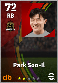 Park Soo-Il — RB, OVR 72, MAX 72