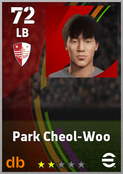 Park Cheol-Woo — LB, OVR 72, MAX 72