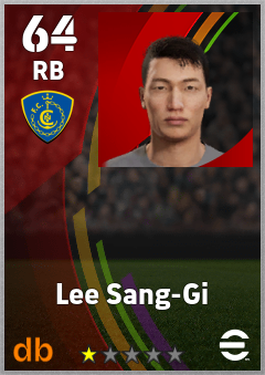 Lee Sang-Gi — RB, OVR 64, MAX 64